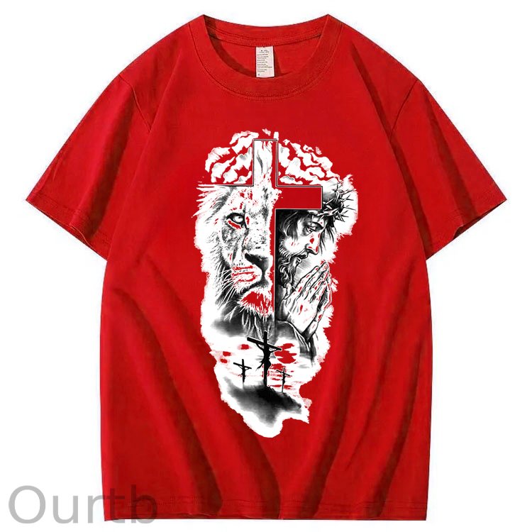 Lion & Jesus 100% Cotton T-Shirt