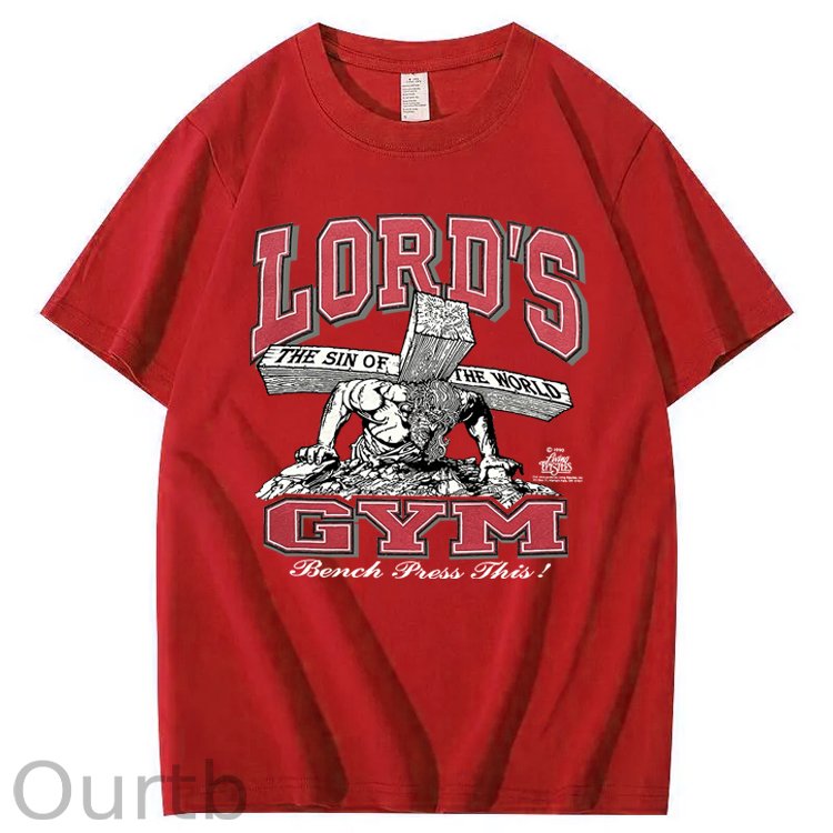 Vintage 1990s Lord's GYM His Pain Your Gain Jesus 100% Cotton T-Shirt