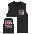 I'm Gonna Keep On Dacing Print Washed Cotton Sleeveless Tank Tops