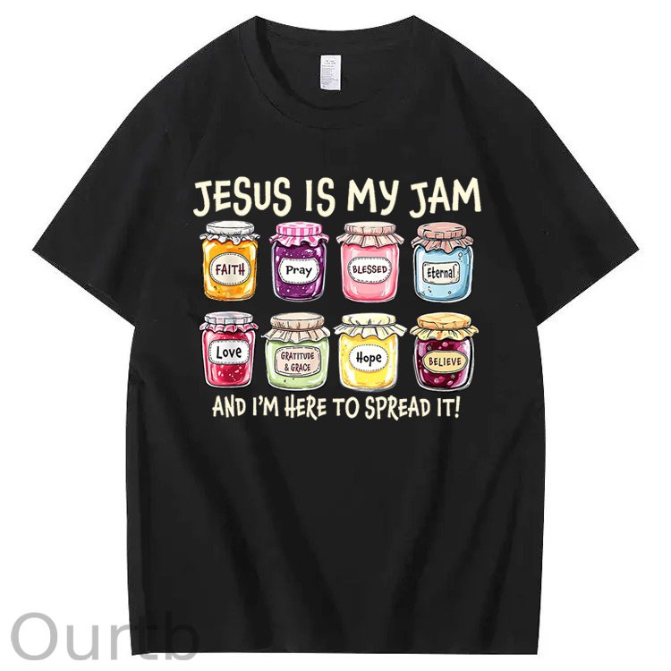 Jesus Is My Jam Christian 100% Cotton T-Shirt