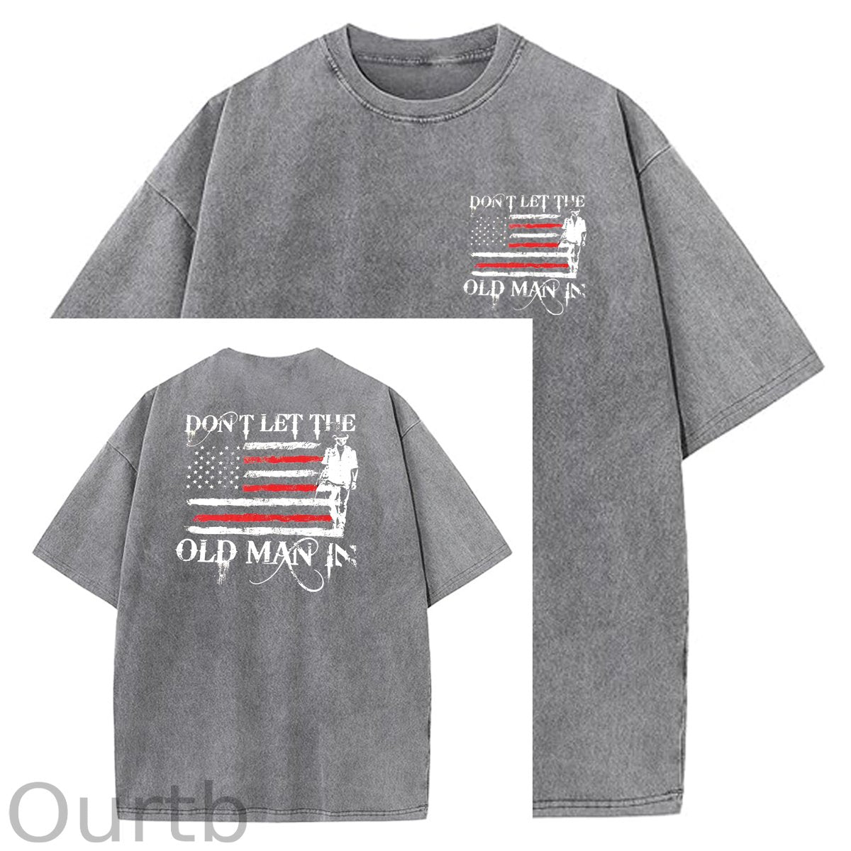 Don't Let The Old Man In Pattern Crew Neck T-Shirt