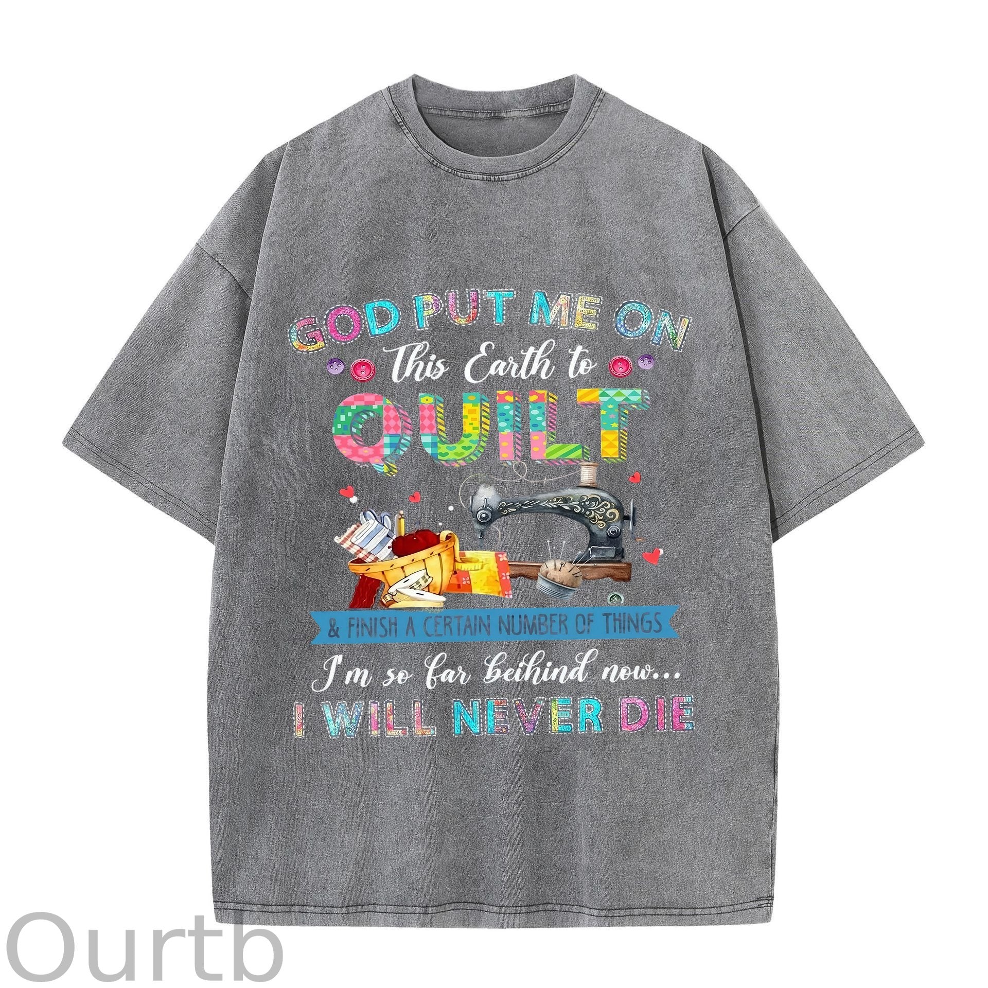 God Put Me On Washed T-Shirt