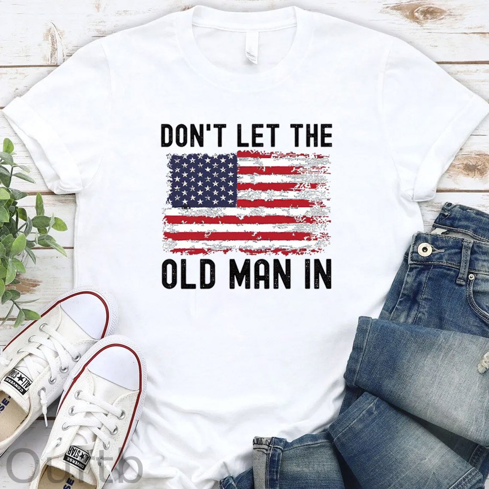 Don't Let The Old Man In  Pattern Round-Neck T-Shirt