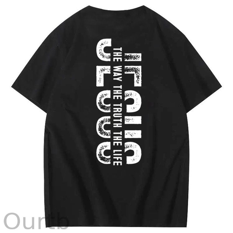 Faith Jesus The Way The Truth The Life 100% Cotton T-Shirt