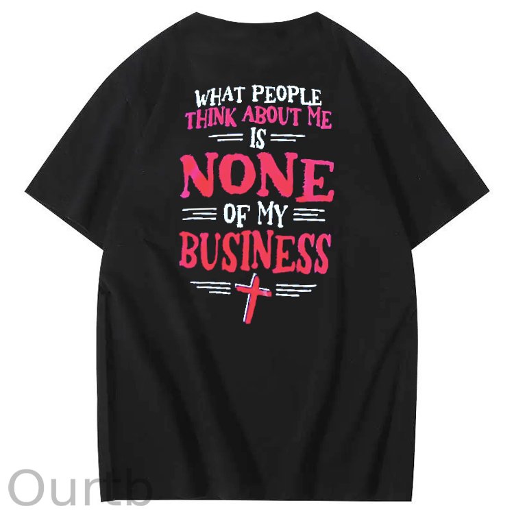 God Got Me Print Crew Neck T-Shirt