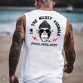 I'M THE NICEST ASSHOLE Moneky Print Vest
