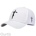 Men's Retro Casual Cross Faith Baseball Cap 47486735TO
