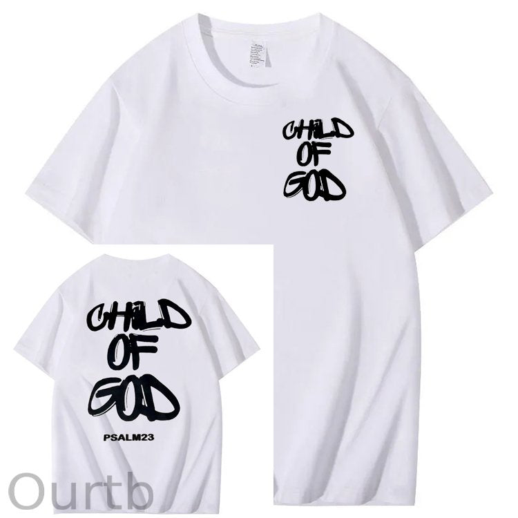 Child Of God Print Crew Neck T-Shirt