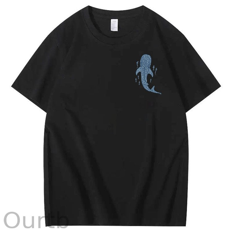Whale Shark When You Go Through Deep Waters I Will Be With You Isaiah 43:2 100% Cotton T-Shirt