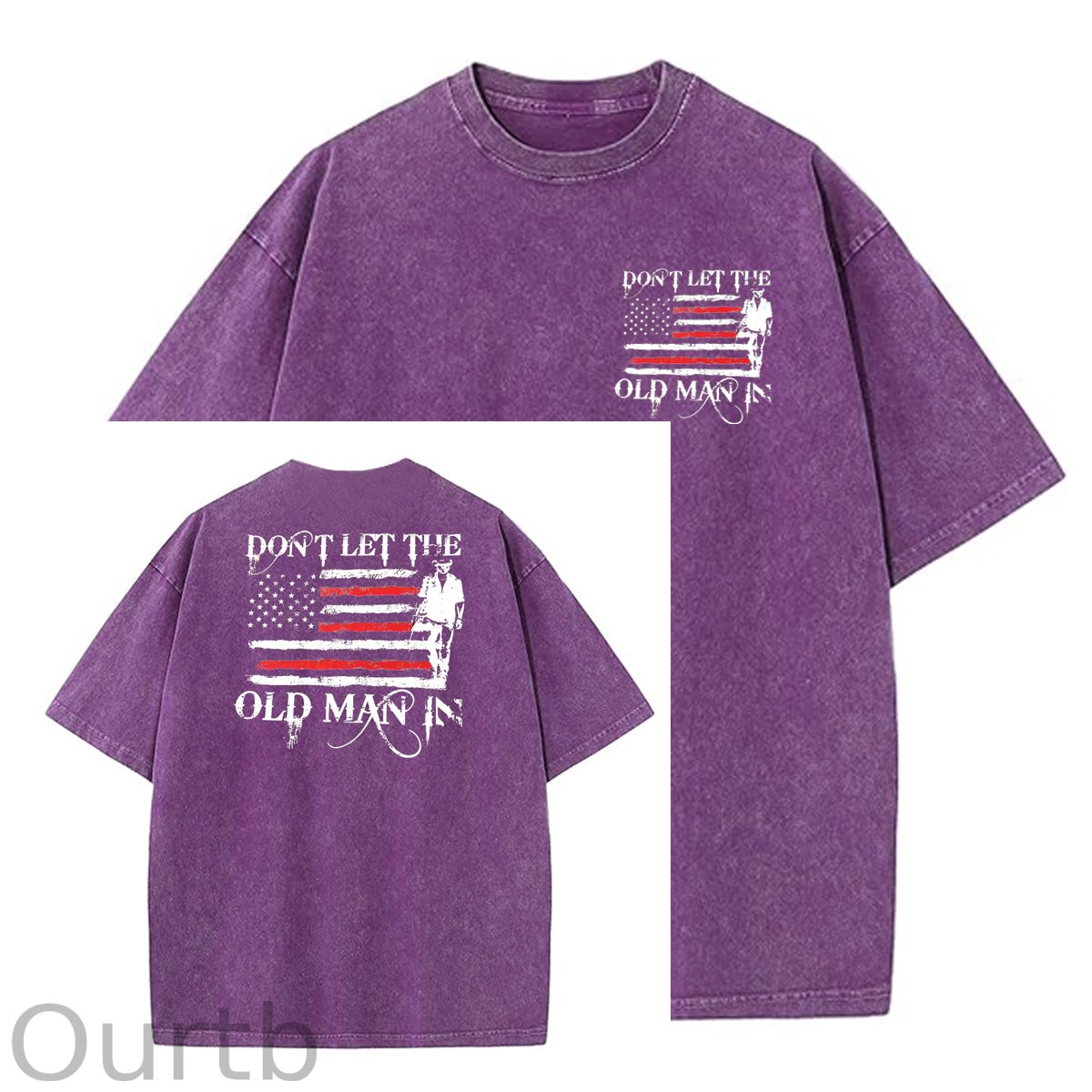 Don't Let The Old Man In Pattern Crew Neck T-Shirt