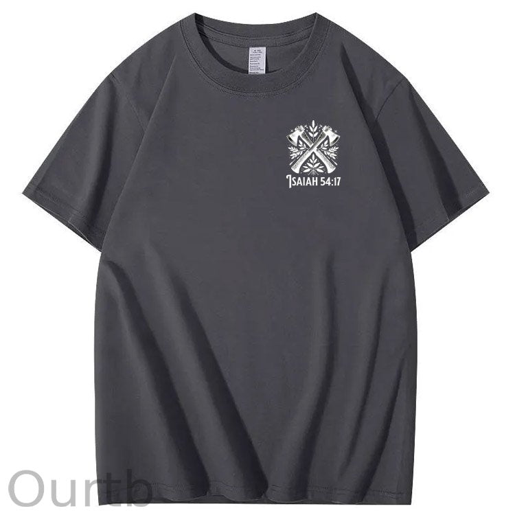 No Weapon Pattern Print Crew Neck T-Shirt