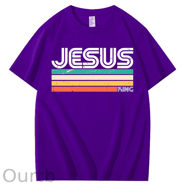 Vintage Jesus King 100% Cotton T-Shirt