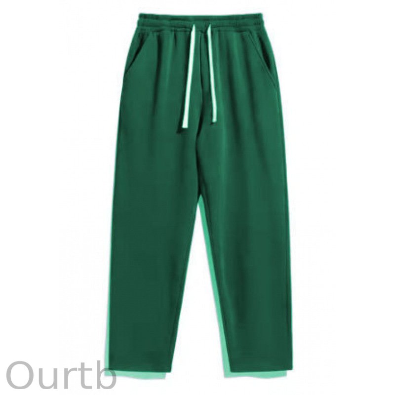 Men's Regular Fit Solid Drawstring Waist Sweatpants