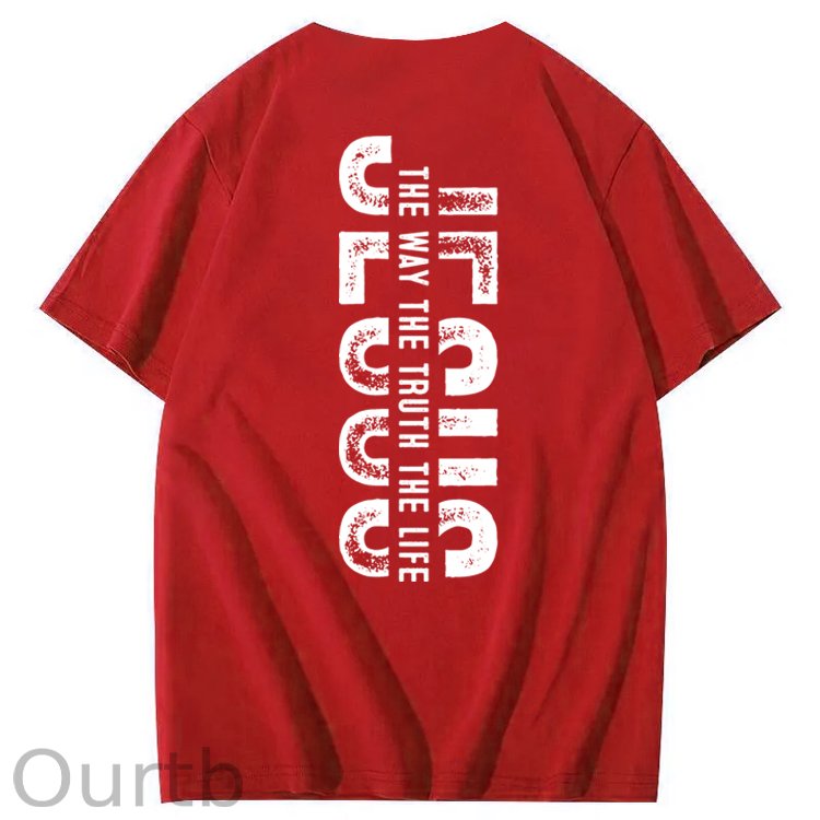 Faith Jesus The Way The Truth The Life 100% Cotton T-Shirt
