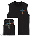 Stand For The Flag Kneel For The Cross 4th Of July Print Washed Cotton Sleeveless Tank Tops