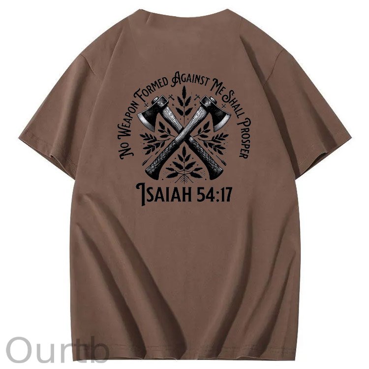 No Weapon Pattern Print Crew Neck T-Shirt