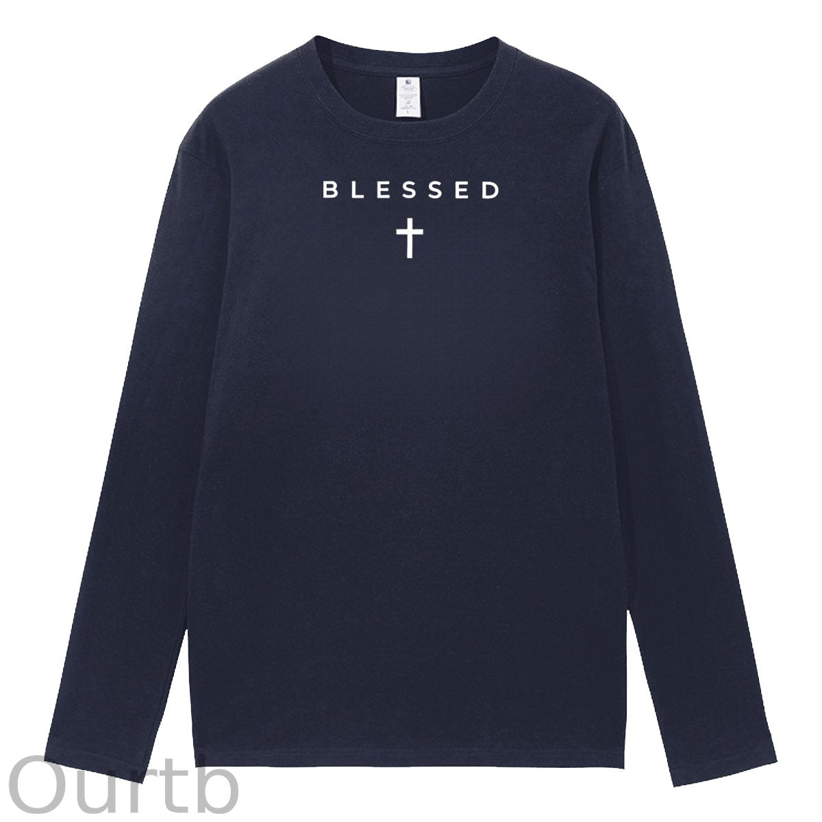 Cross Blessed 100% Cotton Long Sleeve T-Shirt