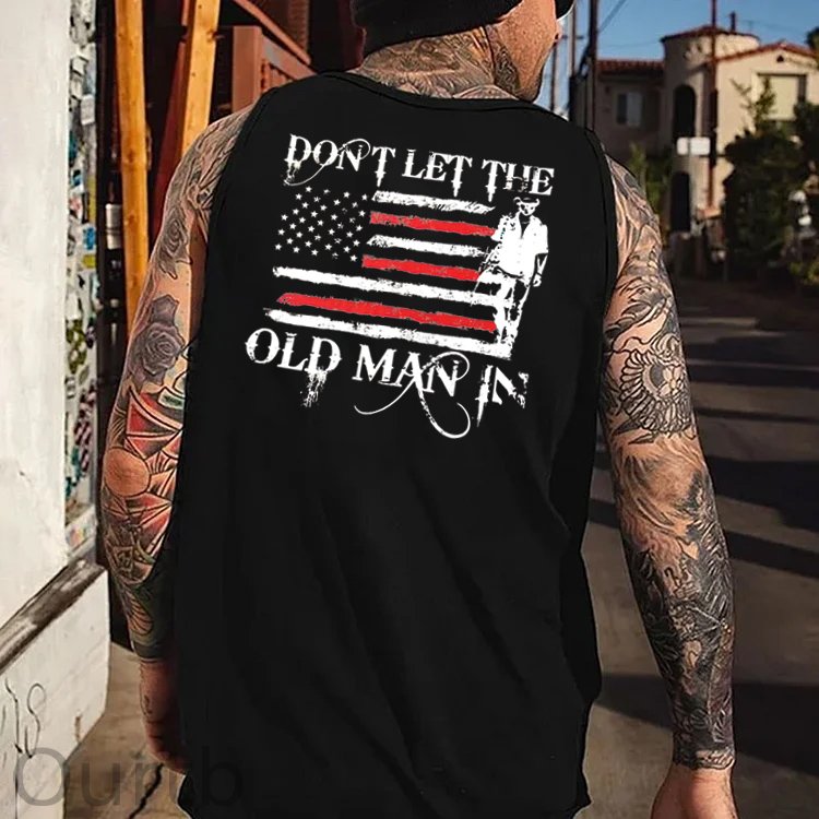 Don't Let The Old Man In  Pattern Print Vest