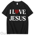 Vintage I Love Jesus 100% Cotton T-Shirt