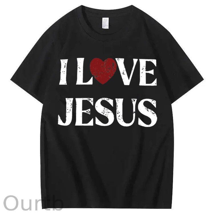 Vintage I Love Jesus 100% Cotton T-Shirt