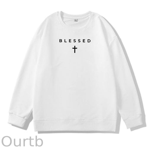 Cross Blessed 100% Cotton Sweatshirt