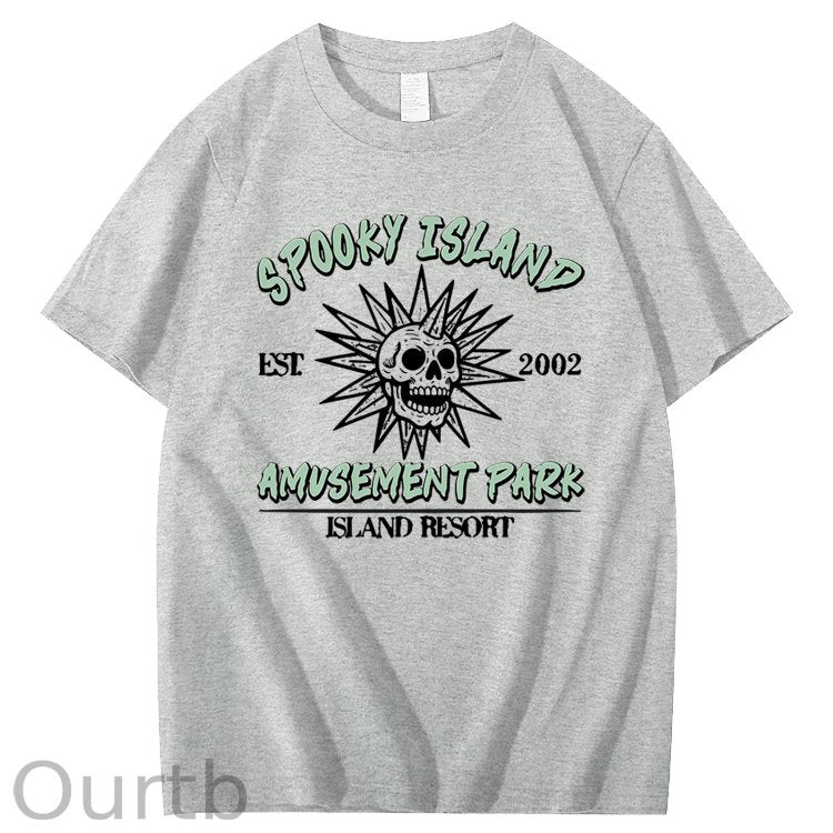 Spooky Island Halloween 100% Cotton T-Shirt