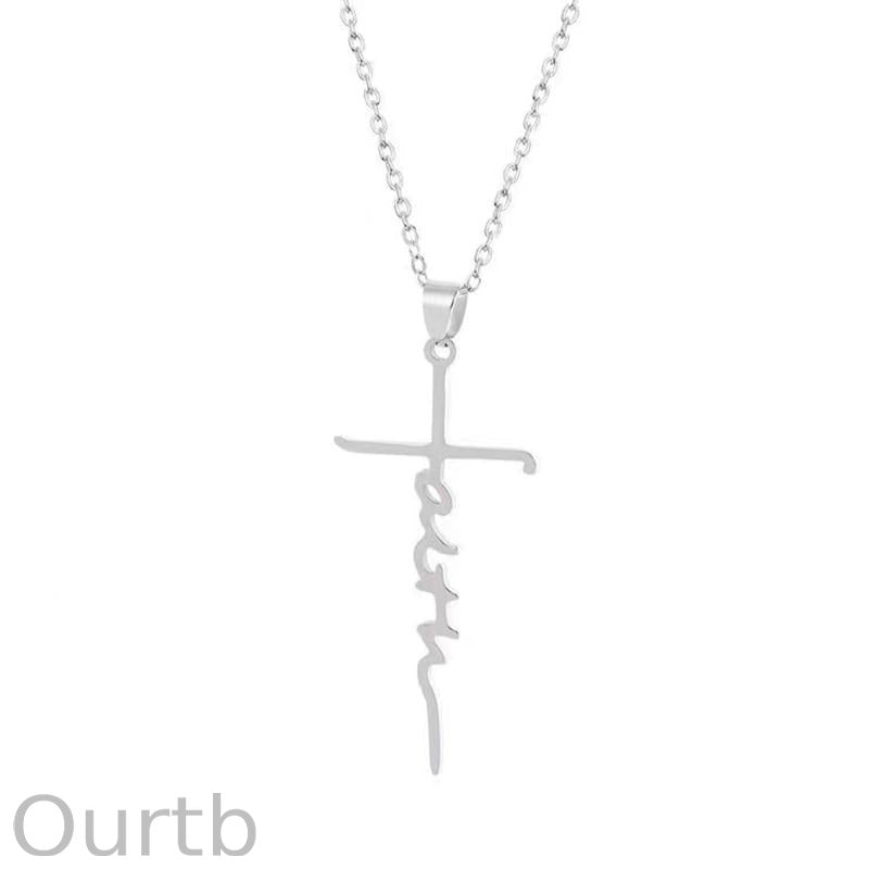 Vintage Faith Cross Necklace 98549955TO