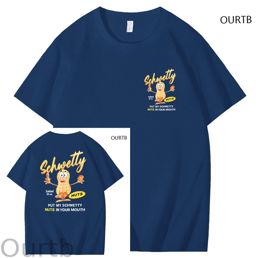 Schwetty Put My Schwetty Nuts In Your Mouth Art Pattern Print T-Shirt