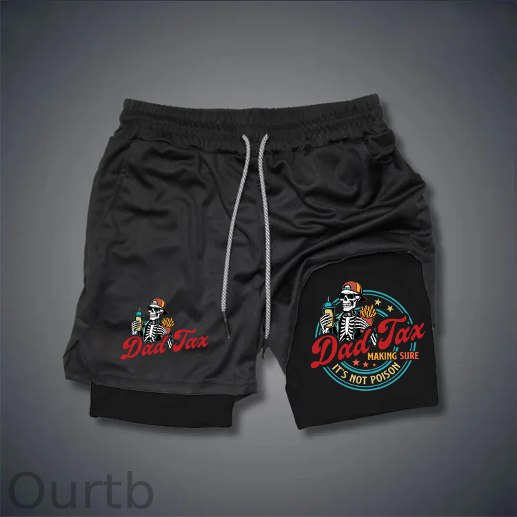 Dad Tax Pattern Print Shorts Pants