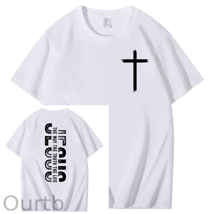 Faith Jesus The Way The Truth The Life 100% Cotton T-Shirt