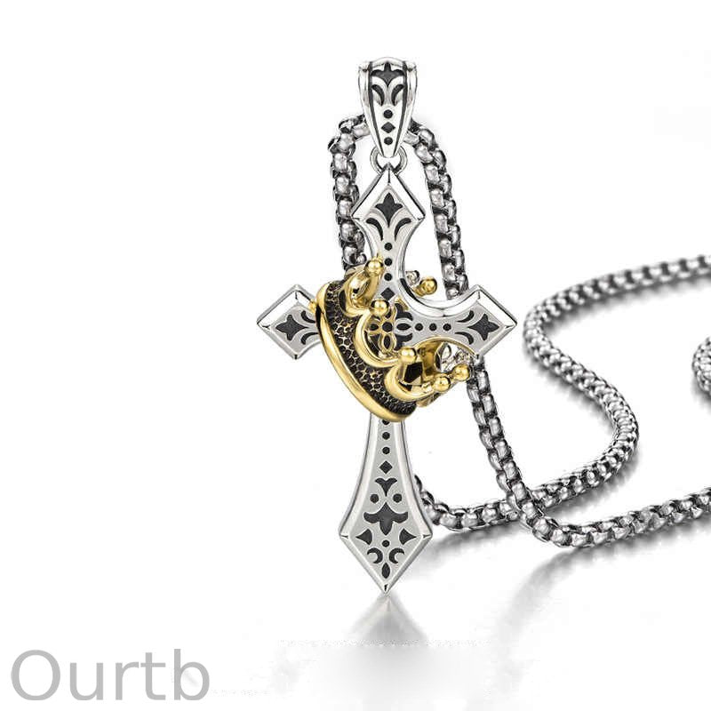 Cross Trendy Personalized Retro Necklace