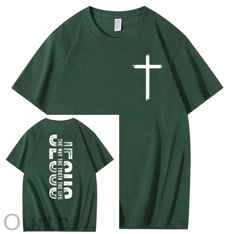 Faith Jesus The Way The Truth The Life 100% Cotton T-Shirt