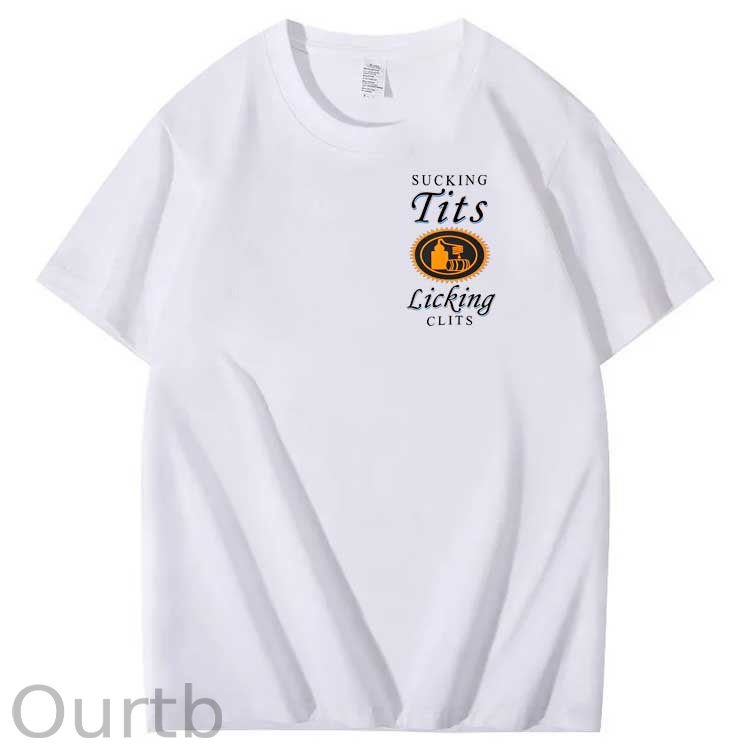 Sucking Tits Licking Clits  Pattern  Print 100%Cotton T-Shirt