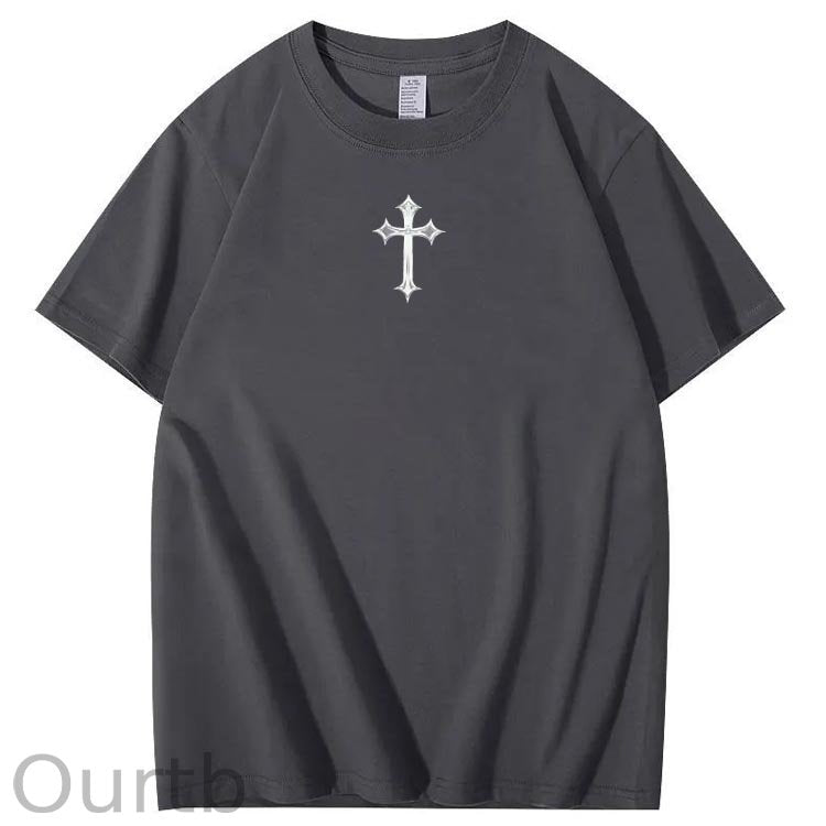 Jesus Is Being Pattern Crew Neck T-Shirt