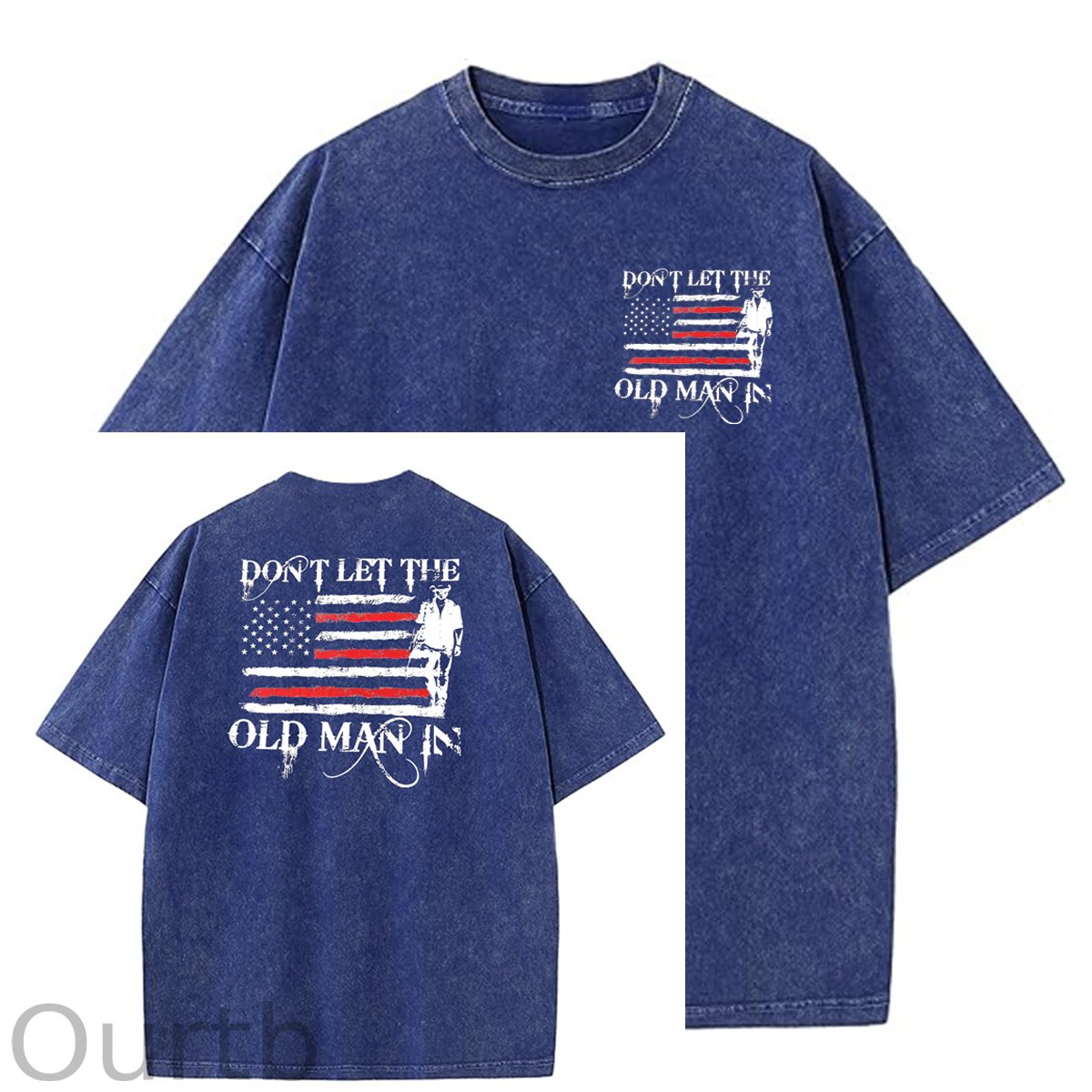 Don't Let The Old Man In Pattern Crew Neck T-Shirt