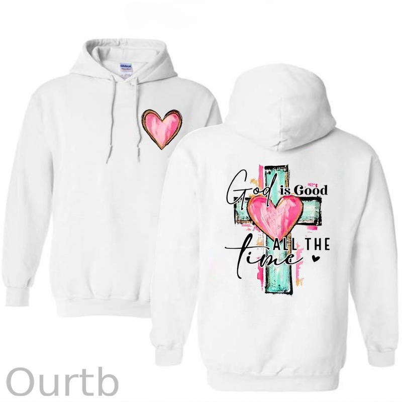 God Is Good All The Time  Pattern 100% 300g Cotton Classic Hoodie
