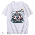Funny Pattern Print Crew Neck T-Shirt