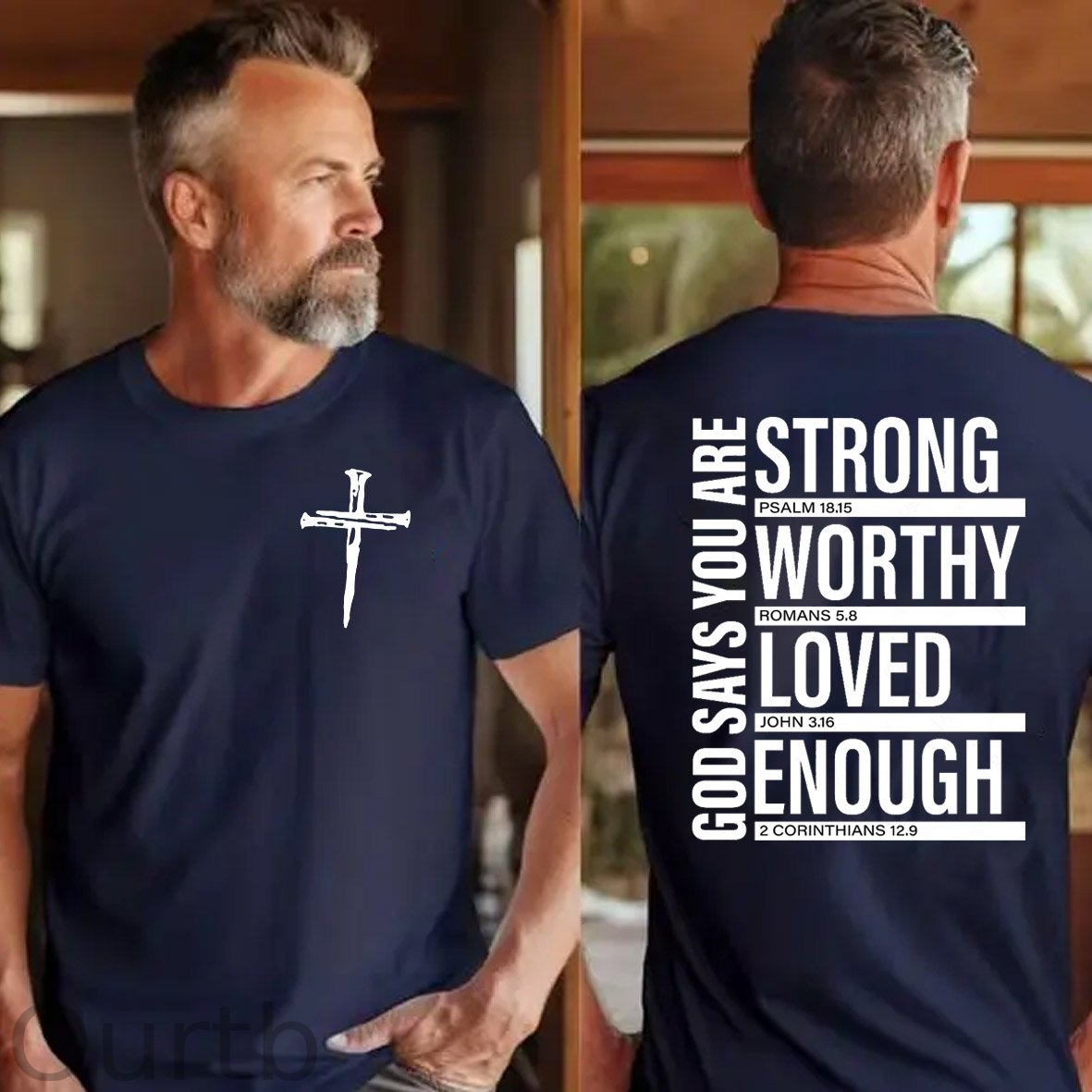 God Say You  Are Pattern  Print 100%Cotton T-Shirt