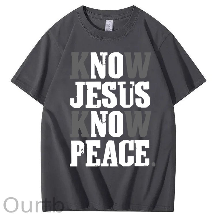 Know Jesus Know Peace 100% Cotton T-Shirt