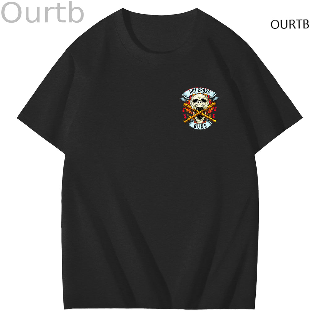 Hot Cross Buns Funny Adoult Art Pattern Print T-Shirt