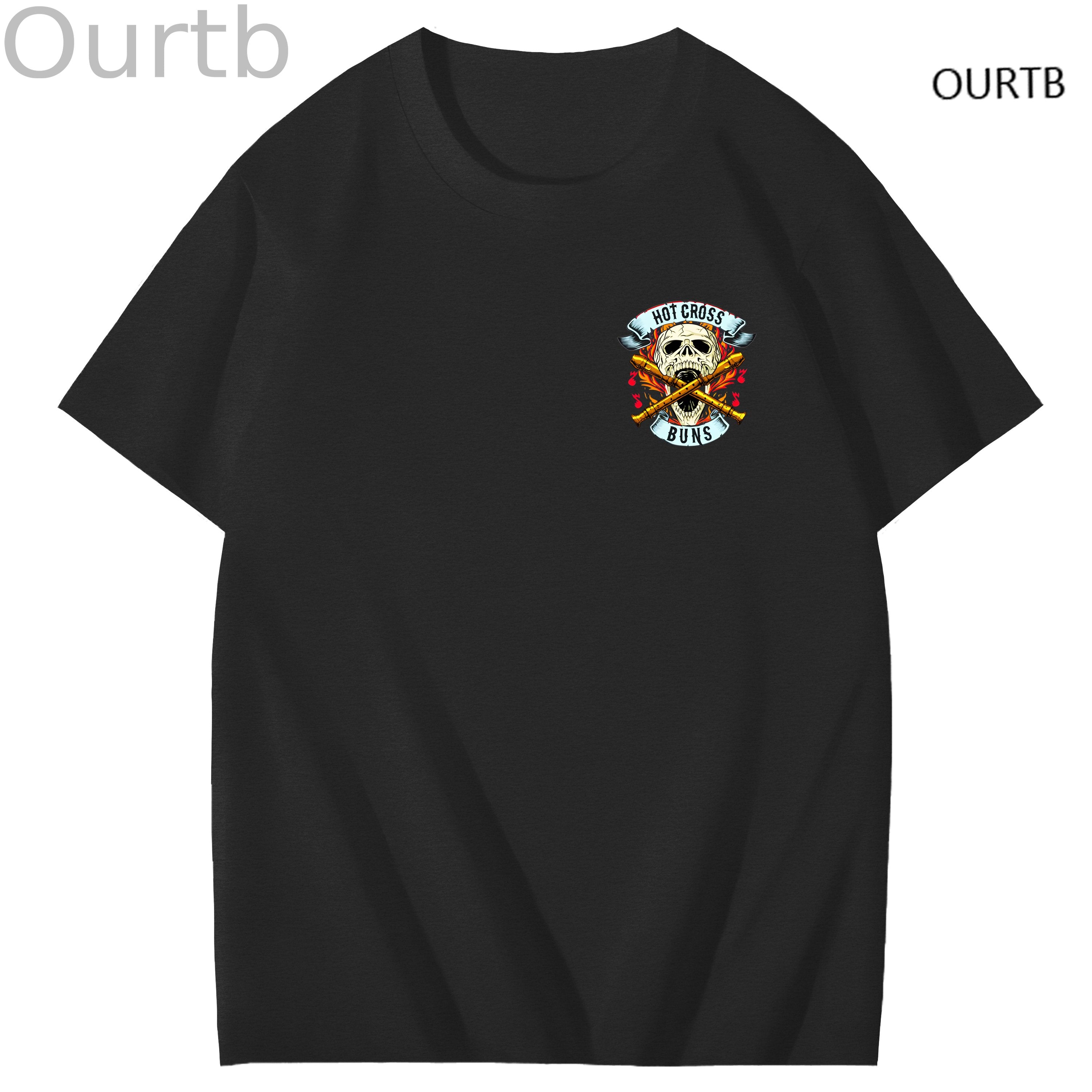Hot Cross Buns Funny Adoult Art Pattern Print T-Shirt