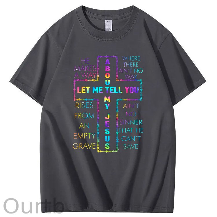 About My Jesus  Pattern100% Cotton T-Shirt