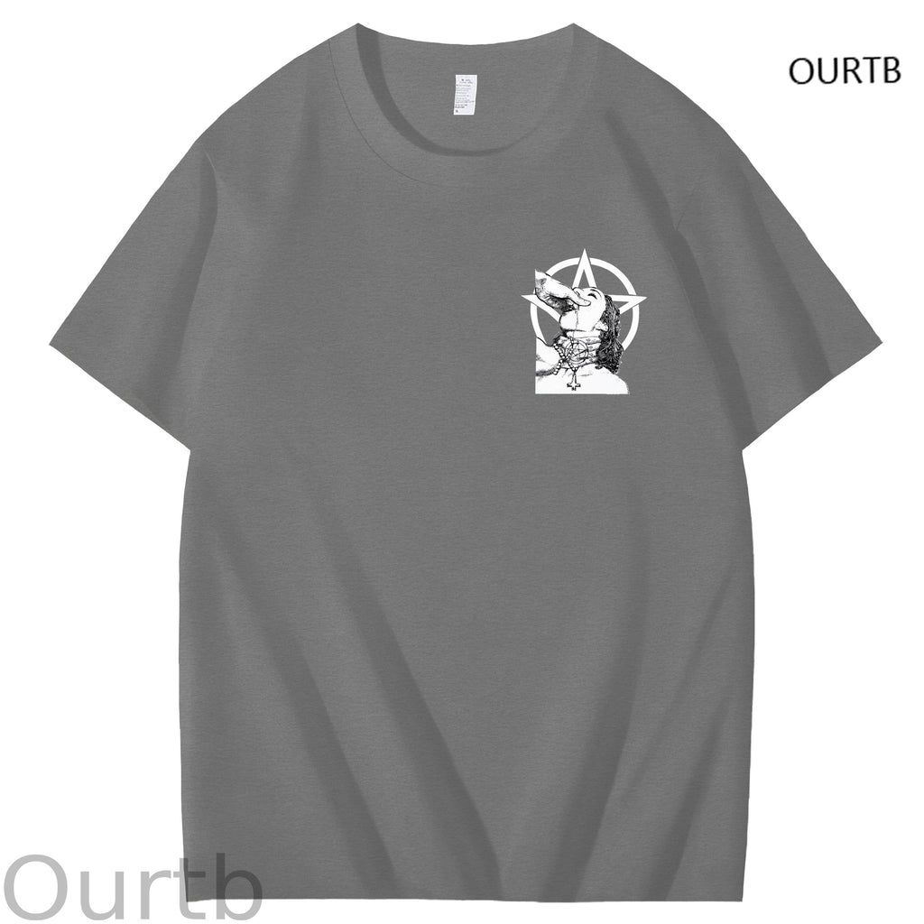 Haywood Satanic Nun Faith Funny Adult Art Pattern Print T-Shirt