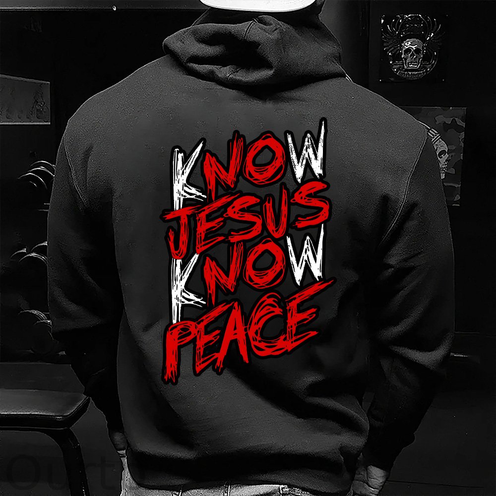 GEN X Know Jesus Know Peace Sweatshirt - Gift Christian Religious Catholic God Faith
