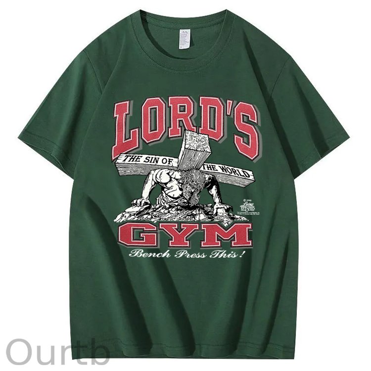 Vintage 1990s Lord's GYM His Pain Your Gain Jesus 100% Cotton T-Shirt