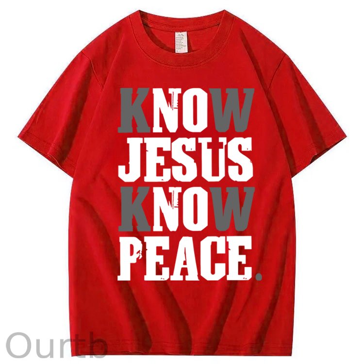 Know Jesus Know Peace 100% Cotton T-Shirt