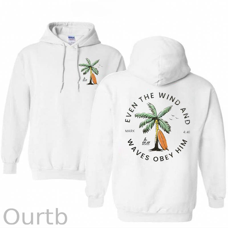 Be Still Pattern Print  100% 300g Cotton Classic Hoodie
