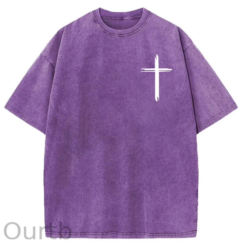 Jesus Saves Washed Cotton T-Shirt