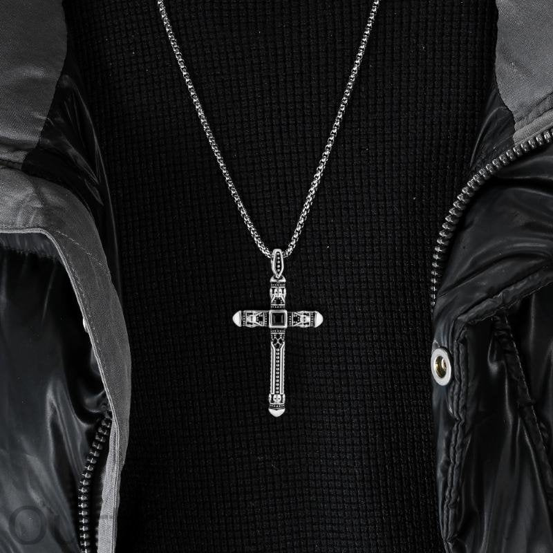 Retro Casual Personality Cross Necklace 48827160TO