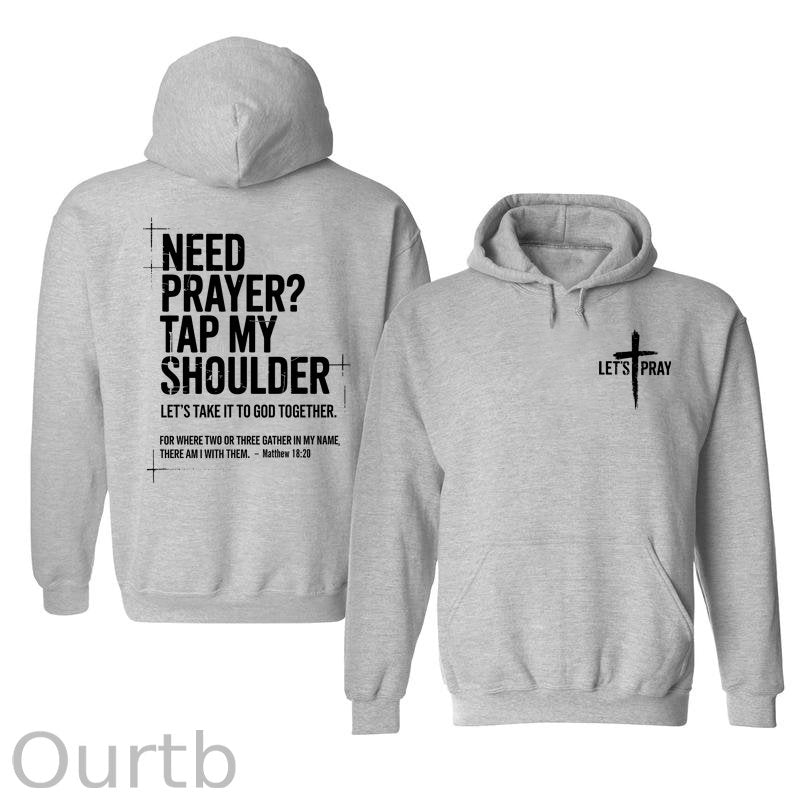 Need Prayer Cotton Hooded Sweatshirt